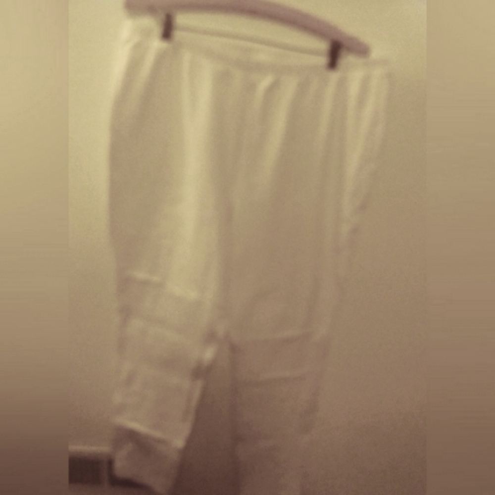 1X Women Within white stretchy pants